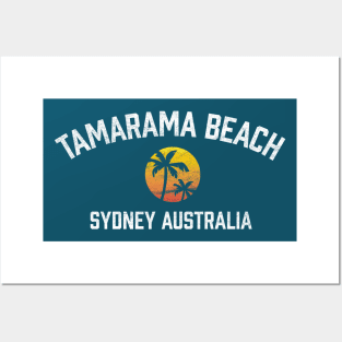 Tamarama Beach Sydney Australia NSW Sunset Palm Posters and Art